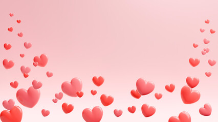 Various heart shapes to convey love with your heart for a happy Valentine's Day.