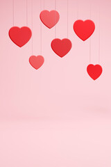 Various heart shapes to convey love with your heart for a happy Valentine's Day.