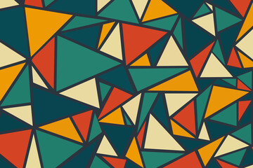 a colorful array of triangles with an abstract pattern