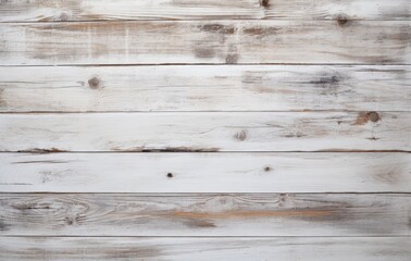 Fototapeta na wymiar Horizontal white old wooden boards with texture as background