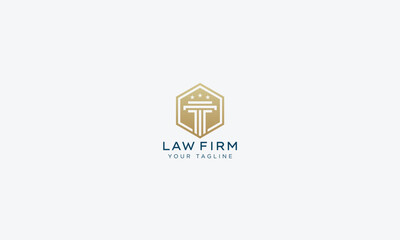 Attorney and lawyers logo design vector template