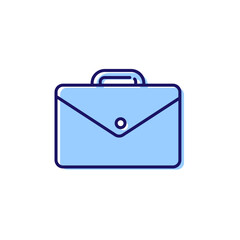 Briefcase vector icon. Bag,portfolio symbol