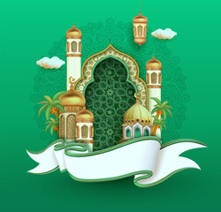 Ramadan Mubarak Design Template - 722780034