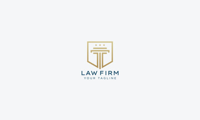 Attorney and lawyers logo design vector template