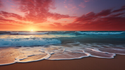 A beach sunset gradient