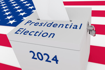 Fototapeta na wymiar USA 2024 Election concept