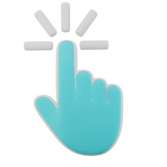 3D hand Cursor Icon