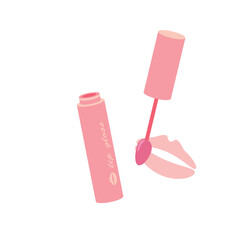 ピンクのリップとキスマーク