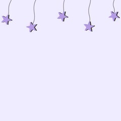 Stars with purple background
