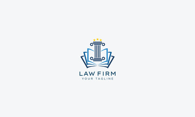 Attorney and lawyers logo design vector template