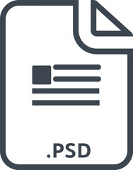 PSD File icon with symbol