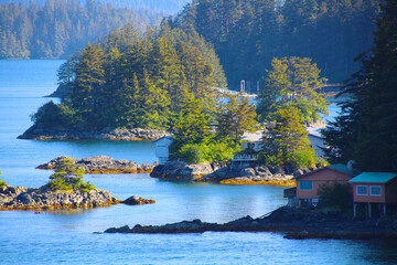 Alaska, small islands in Sitka Sound, United States  