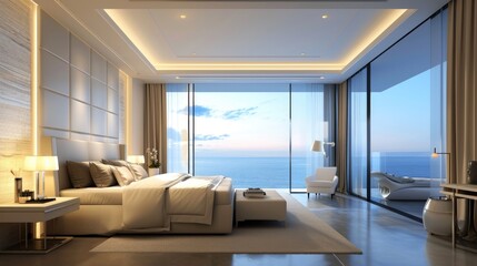 Luxury Bedroom with Ocean View