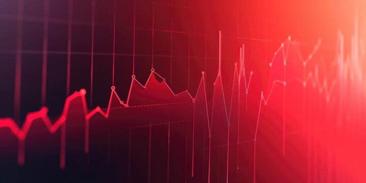 Abstract Financial Data Graph Overlay