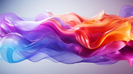 Fototapeta premium A Mesmerizing 3D Abstract Multicolor Visualization