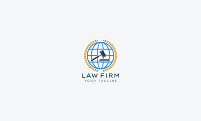 Attorney and lawyers logo design vector template
