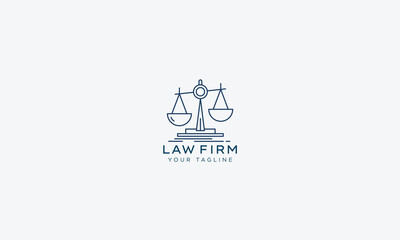 Attorney and lawyers logo design vector template