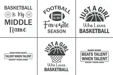 Basketball t-shirt design collection, Basketball SVG Bundle, Basketball Quotes SVG,
