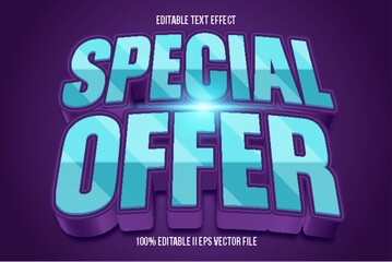 Special Offer Editable Text Effect 3d Emboss Gradient Style