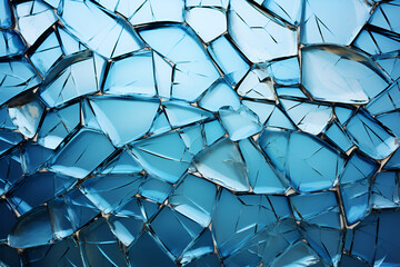 Shattered glass screen, Broken cracked grungy window - obrazy, fototapety, plakaty