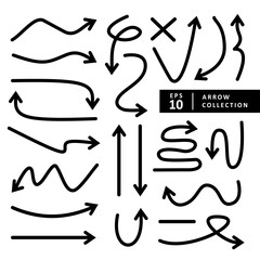 arrow icon set. vector with isolated background