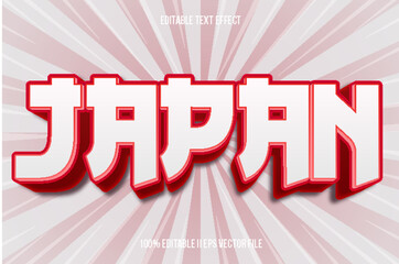 Japan Editable Text Effect 3d Emboss Gradient Style