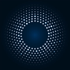 Abstract composition of diamond circle copy space