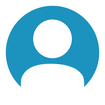 Account Bild oder fehlendes Foto vom Benutzer in blau