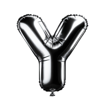 recommend clip art: Letter Y, clipart of the letter A designed as a plain foil balloon.