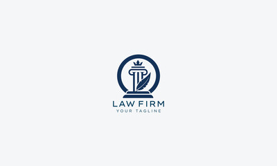 Attorney and lawyers logo design vector template