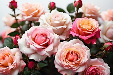Naklejka premium closeup of roses flower