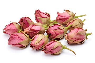 Dry Rose Buds, Roses Petals for Pink Flower Tea, Dried Persian Rosebuds, Rose Buds Textured Flowers