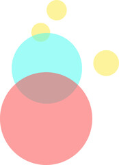 Obraz premium 파스텔톤 컬러 물방울 추상2