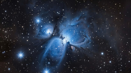 Fototapeta na wymiar Reflection nebula Ngoc 6726 in corona Australis