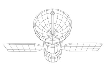 Space station communications satellite.