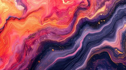 Oil painted background exhibiting natural luxury in abstract fluid art and liquid painting, Ai Generated - obrazy, fototapety, plakaty