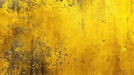 An industrial texture background in vibrant yellow, evoking a rugged and gritty atmosphere, Ai Generated.