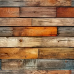 Naklejka premium Grunge Wooden Boards Texture Collage. Various Grunge Wood Collection, Different Wooden Board