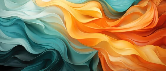 Experience the vividness of this abstract 3D texture, brought to life with a mix of acrylic and oil colors, Ai Generated. - obrazy, fototapety, plakaty