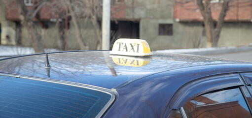Taxi in the city. Transport