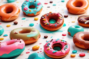 Fototapeta na wymiar donut illustration