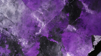 紫とピンクの石の抽象的な背景。濃い紫色の汚れた風化効果を備えた豪華なデザイン。紫色の背景の隅からのグラデーションの暗い色。 - obrazy, fototapety, plakaty
