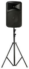 Portable speaker stage isolated on white background, Electric Portable speaker stage with amplifier...