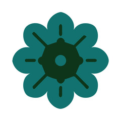 Beautiful flower shape design for various decorations.