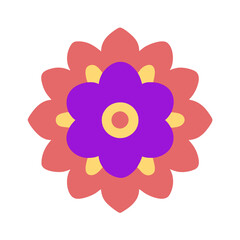 Beautiful flower shape design for various decorations.