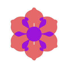 Beautiful flower shape design for various decorations.