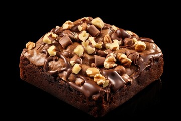 Nut Brownie, Homemade German Chocolate Cake, Chocolate Peanuts Cake, Brownie Square Piece