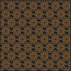 seamless pattern with gold ornament