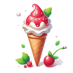 Dive into a world of frosty sweetness with our collection of  Ice Cream Cone Vectors & Illustrations!