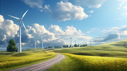 wind turbines, landscape, renewable energy, sustainable, power, eco-friendly, environment, clean, green, technology,